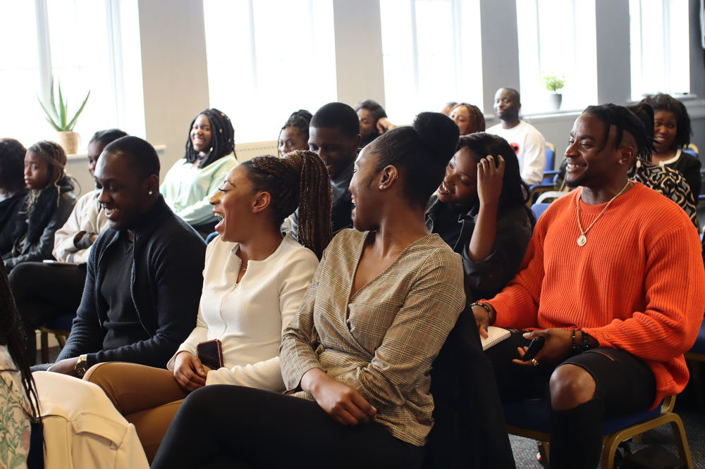 The congregation at an outreach service